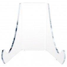 Plymor Clear Acrylic Flat Back Easel With Rounded Support Ledges   